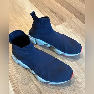Men’s Balenciaga Navy Blue Speed Sneakers